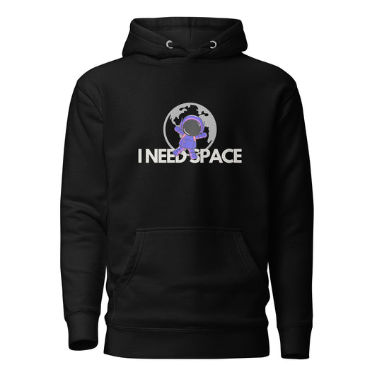 Cosmic Escape Hoodie: I Need Space Graphic Unisex Hoodie