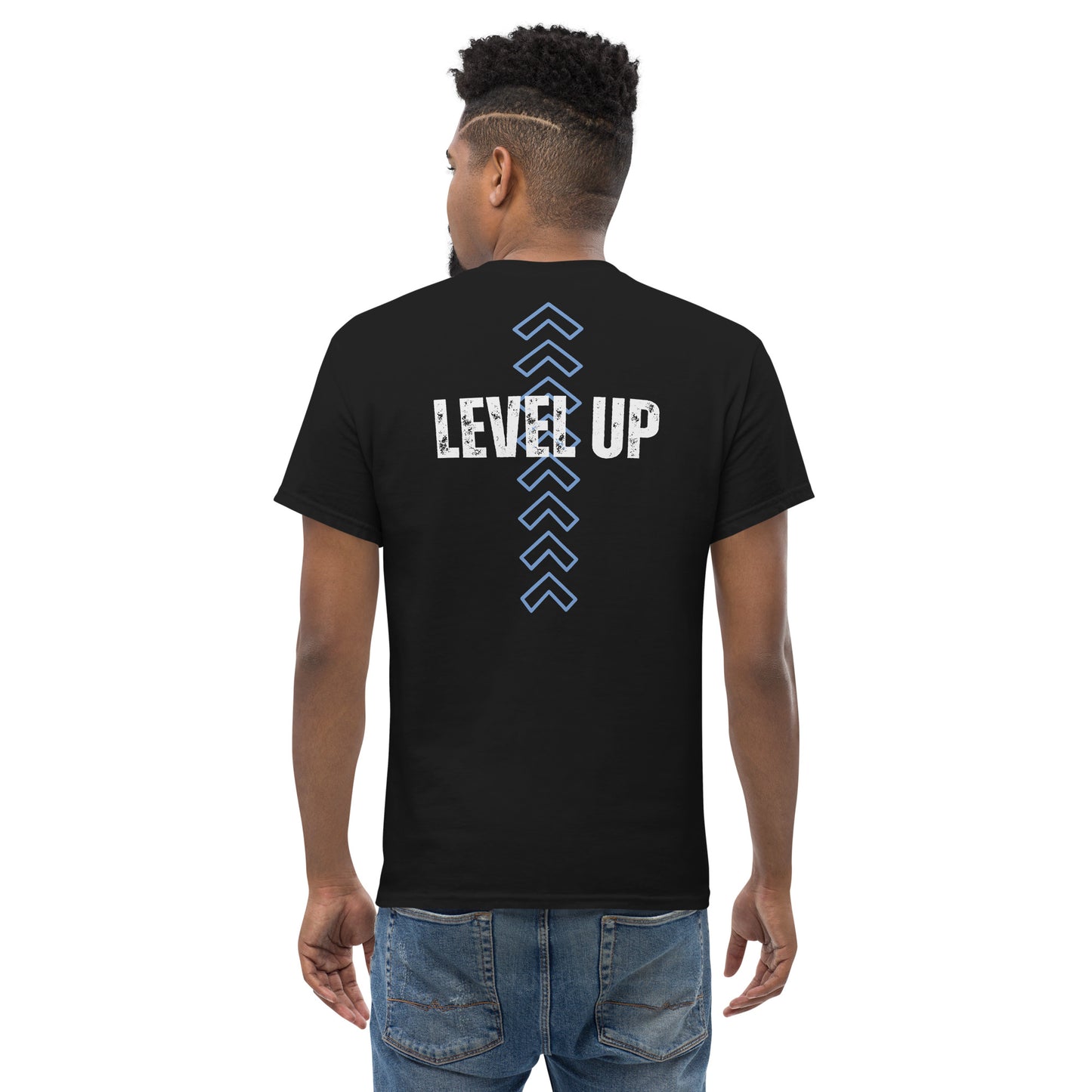 Rise and Level Up: Statement Graphic Men's classic tee
